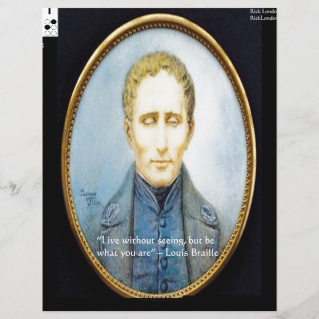Citation célèbre de Louis Braille (Devant)
