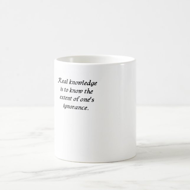 Citation Confucius 13 - mug de connaissances (Centre)