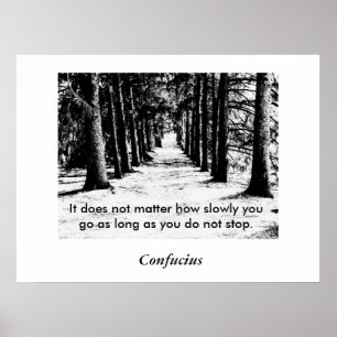 Citation Confucius - Poster
