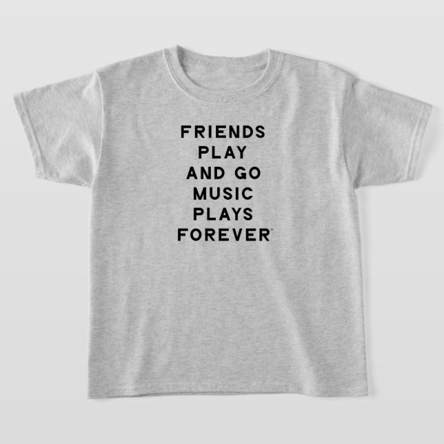Citation d'amis et de musique pour enfants T-shirt (Poser)