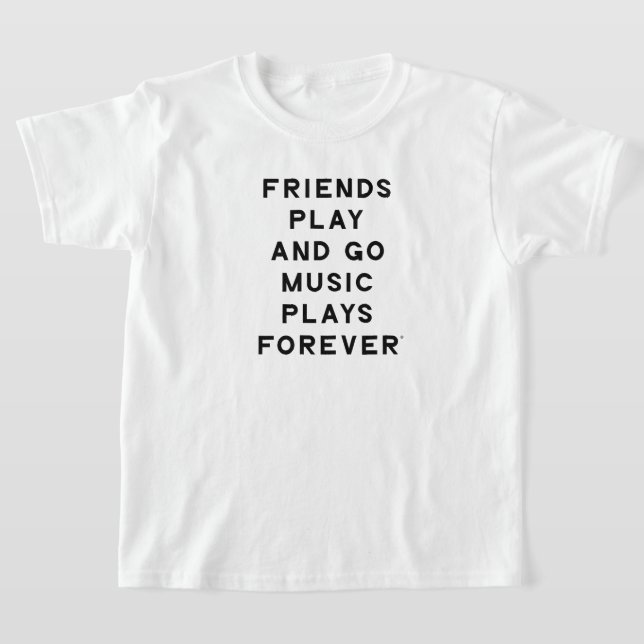 Citation d'amis et de musique pour enfants T-shirt (Poser)