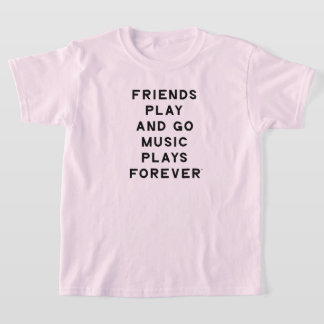 Citation d'amis et de musique T-shirt de filles