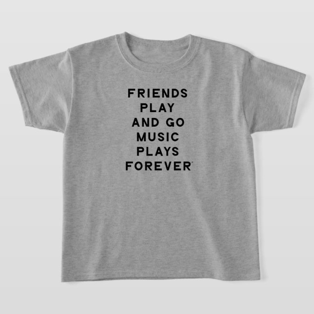 Citation d'amis et de musique T-shirt de filles (Poser)