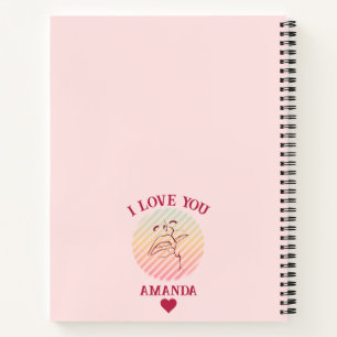 Citation d'amour Carnet de baiser romantique