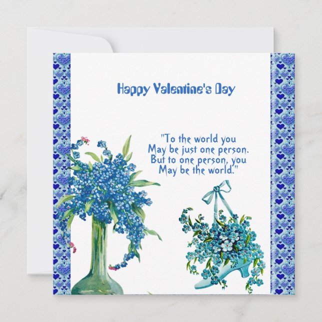 Citation d'amour romantique vase floral doux perso (Devant)