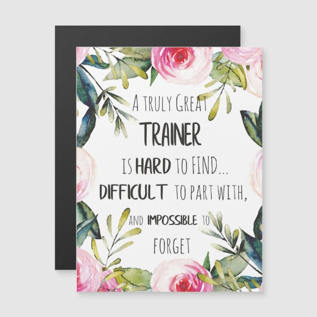 Citation d'appréciation de l'entraîneur Merci reco (Devant / Derrière)