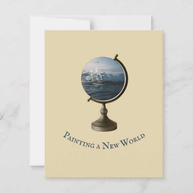 Citation d'art "Paiting a New World" Collage d'art (Devant)