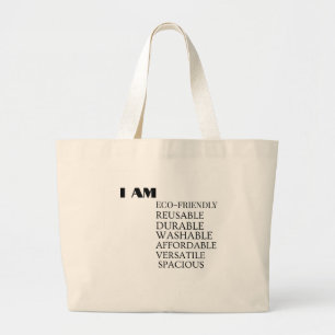 Citation d'autonomisation "I AM" Sac fourre-tout r