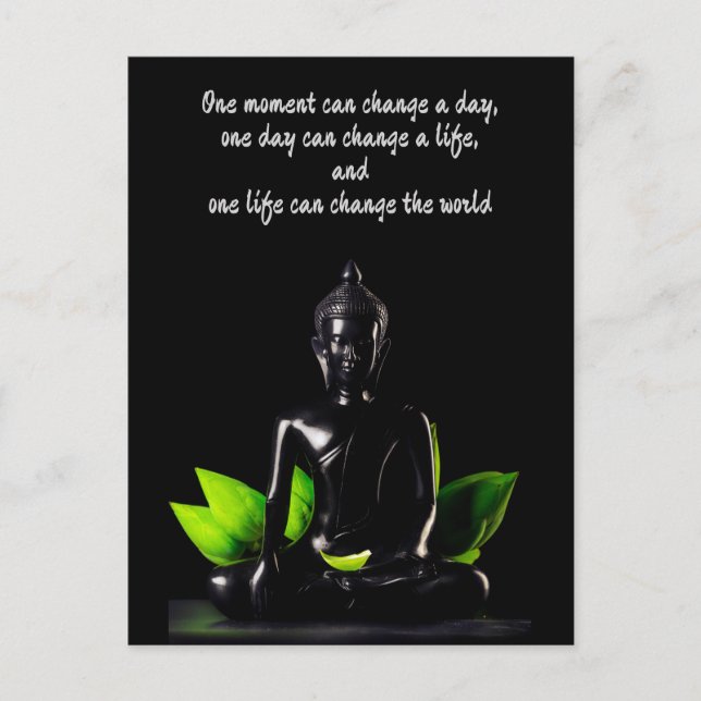 Citation de bouddha 2 carte postale (Devant)