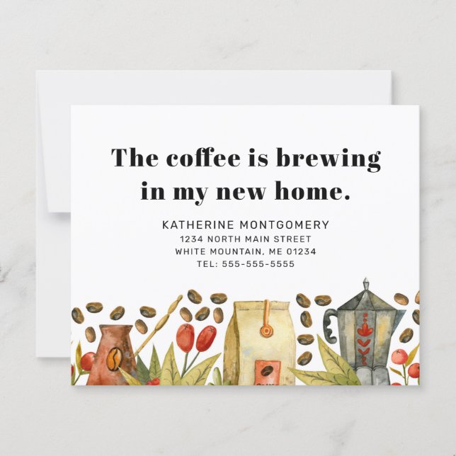 Citation de brassage de café Budget de déménagemen (Devant)