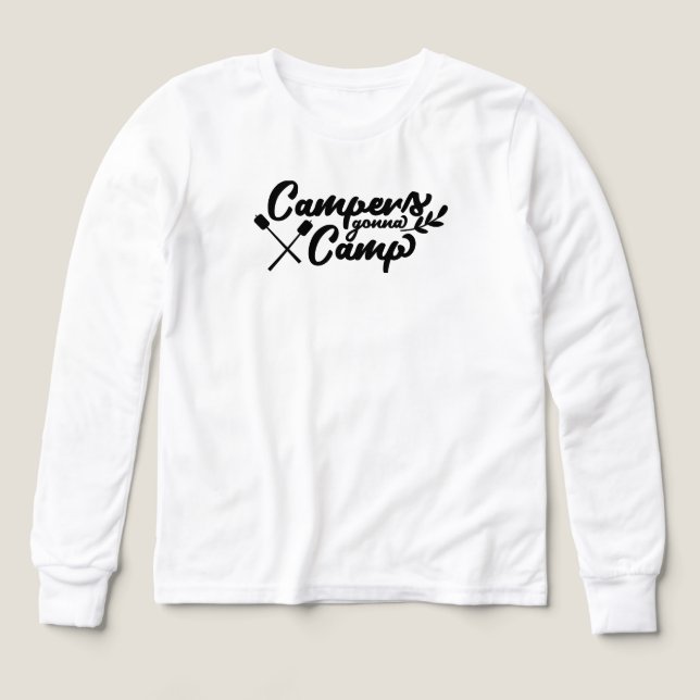 Citation de campeurs qui vont camper | Drôle de ca (Motif recto)
