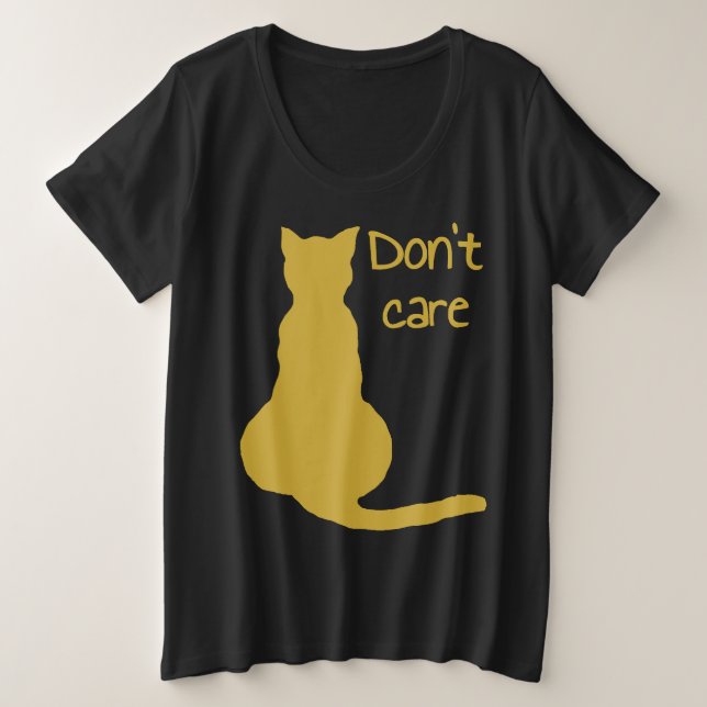 Citation de chat qui s'en fiche - Vecteur de dessi (Design devant)