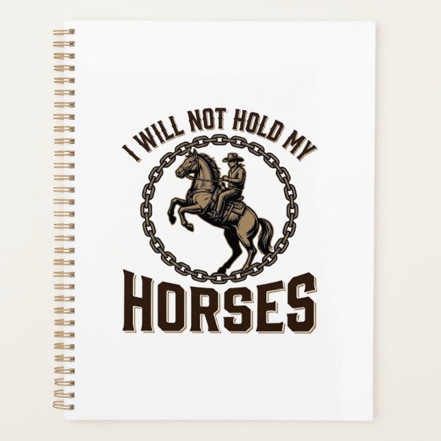 Citation de cheval drôle Design vintage de conduit (Devant)