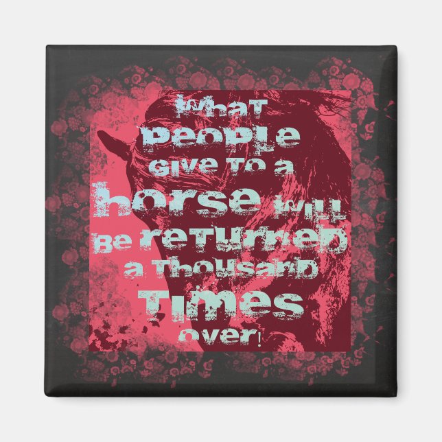 Citation de cheval II - Aimant (Devant)