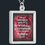 Citation de cheval II - Collier<br><div class="desc">Belle Citation design pour les amateurs de cheval!</div>