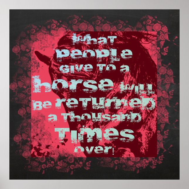 Citation de cheval II - Poster (Devant)