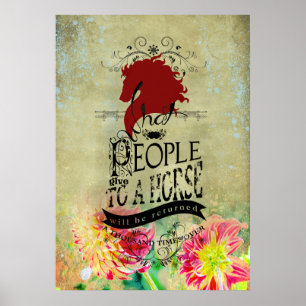 Citation de cheval - Poster