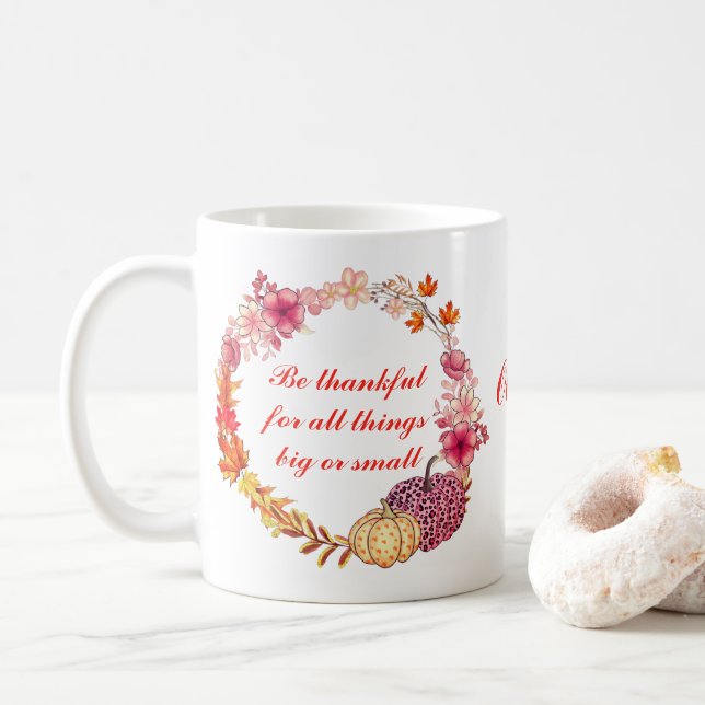 Citation de couronne d'automne Mug (Avec donut)