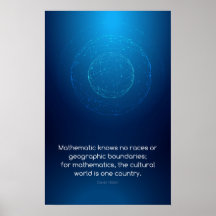 Citation de David Hilbert - Math Posters