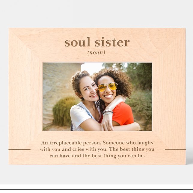 Citation de définition d'amis Cadre d'image en boi (Créateur téléchargé)