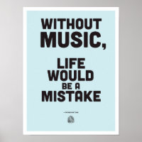 Citation de Friedrich Nietzsche - Affiche