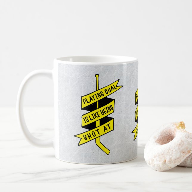 Citation de gardien de hockey sur glace Coffee Mug (Avec donut)