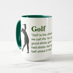 Citation de golf pour dames Mug