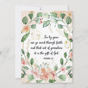 Citation de grâce sauvée, Éphésiens 2:8, Écriture,