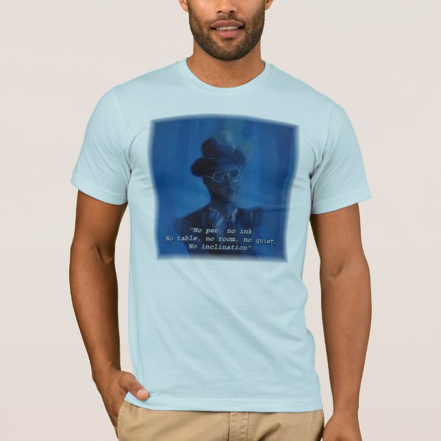 Citation de James Joyce "aucun stylo, T-shirt (Devant)