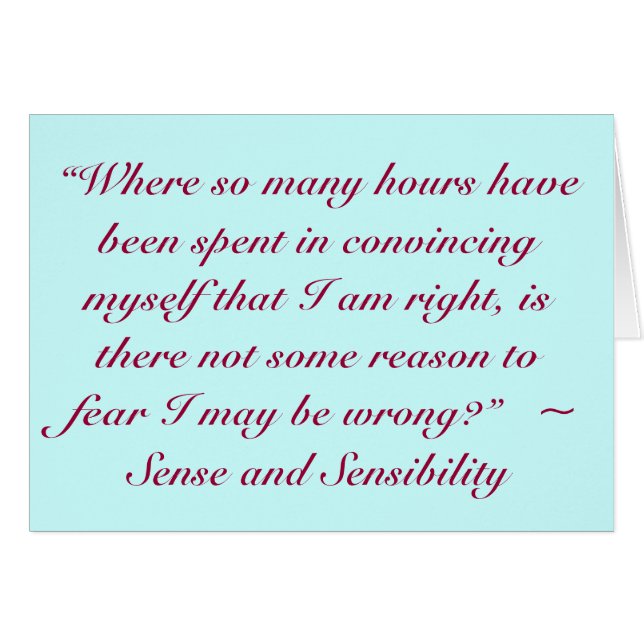 Citation de Jane Austen droite ou fausse (Devant Horizontal)