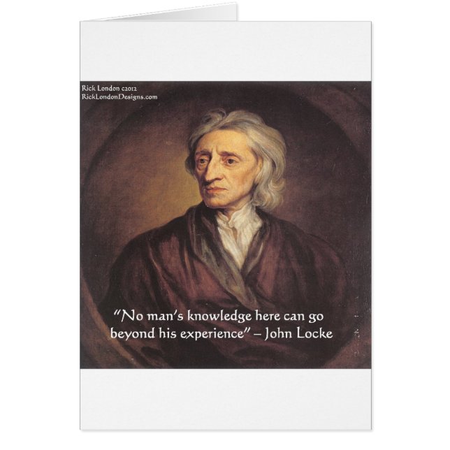 Citation de John Locke sur la connaissance et l'ex (Devant)