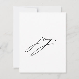 Citation de la carte de Noël pour la joie minimali