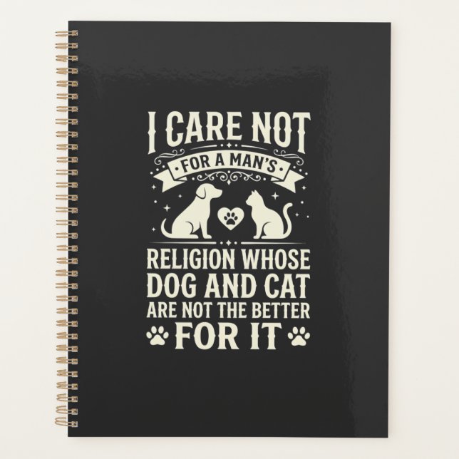 Citation de la religion du chien et du chat (Devant)