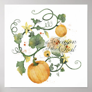 Citation de la saison de l'âme d'automne - Poster