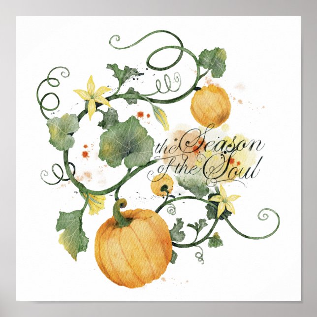 Citation de la saison de l'âme d'automne - Poster (Devant)