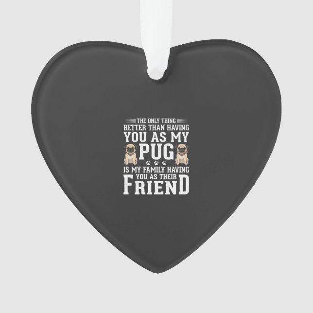 Citation de l'ami de la famille du chien Pug (devant)