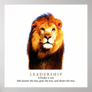 Citation de leadership motivationnel Poster de la