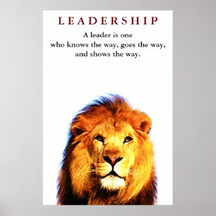 Citation de leadership motivationnel unique Poster