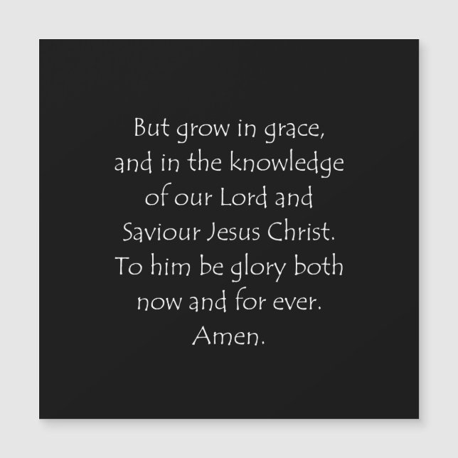 Citation de l'écriture 2 Pierre 3 18 (Devant)