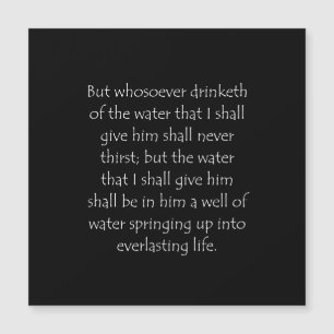Citation de l'écriture John 4 14