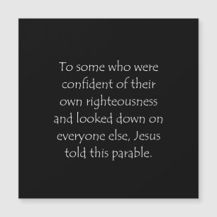 Citation de l'écriture Luke 18 9