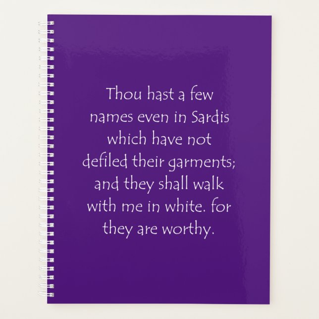 Citation de l'écriture Révélation 3 4 (Devant)