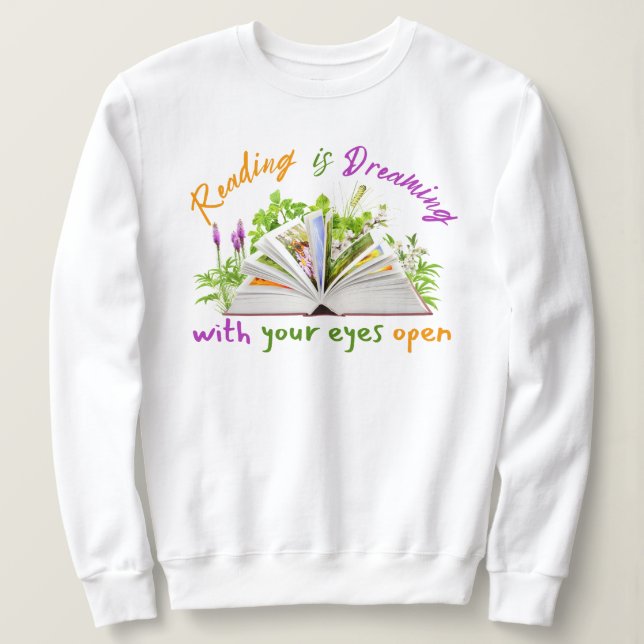 Citation de lecture Sweatshirt féminine - Louveur  (Design devant)
