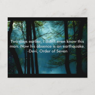 Citation de l'ordre de sept, carte postale