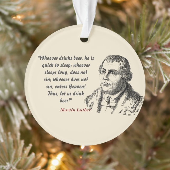 Citation De Martin Luther Sur Les Boissons De Bièr (Arbre)