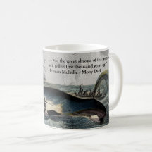 Citation de Moby Dick et tasse de baleine