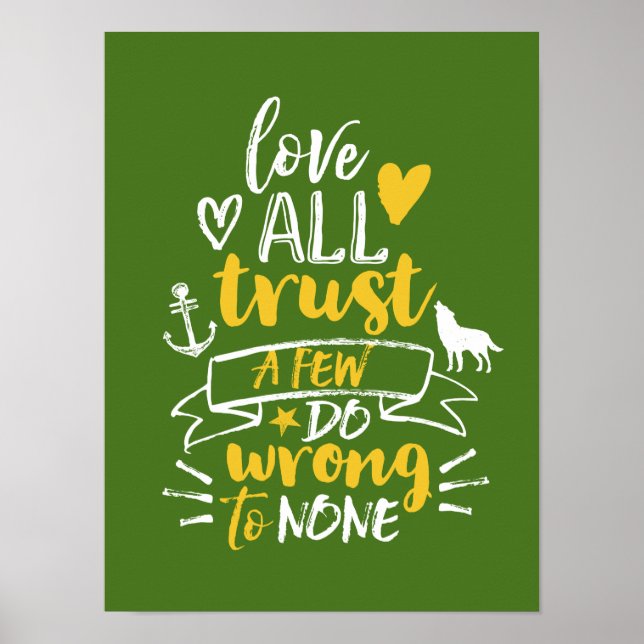 Citation de motivation inspirationnelle Poster Vie (Devant)