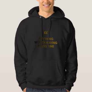 Citation de motivation pour hommes sur un sweat à