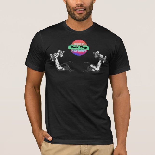 Citation de motivation pour salle de sport T-Shirt (Devant)