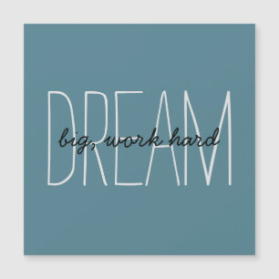 Citation de motivation Turquoise 'Rêve grand' Cart